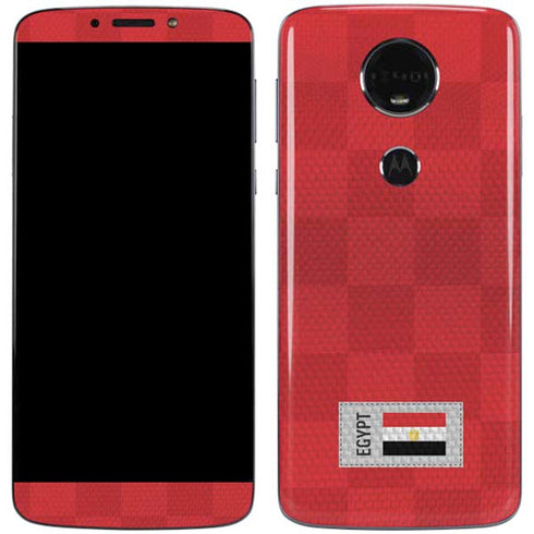 Egypt Soccer Flag Moto E5 Plus Skin